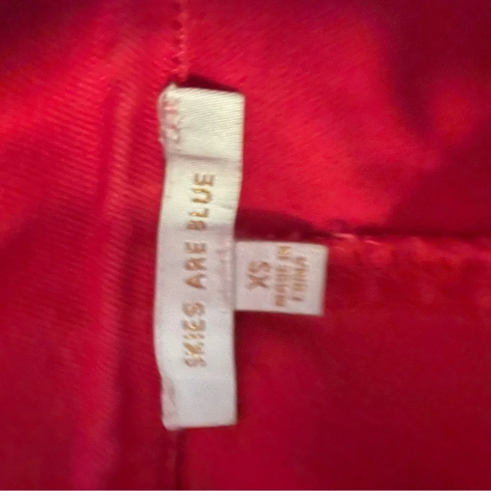 Red Short Sleeve Denim Jumpsuit Boiler Suit - Picture 11 of 11